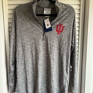 Indiana Hoosiers Gray Athletic Quarter-Zip